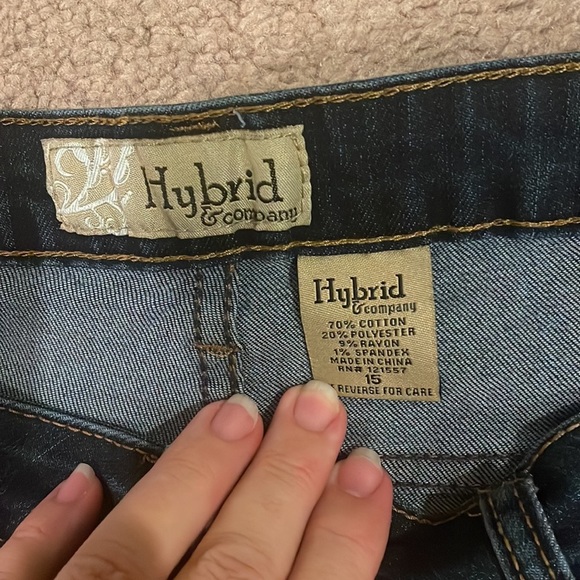 Rockabilly Pinup Denim Capris Jeans Plus Size - Picture 2 of 3